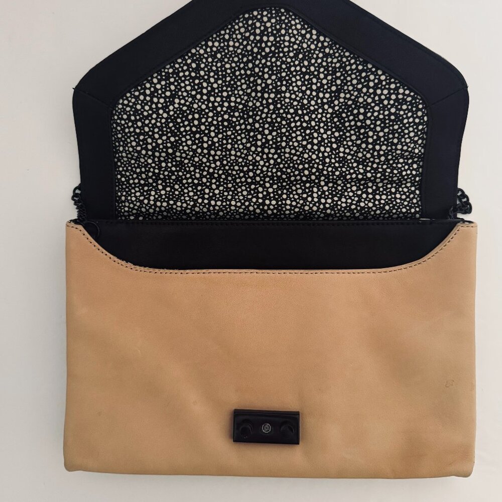 Loeffler Leather Randall Python Lock Clutch Cross… - image 4